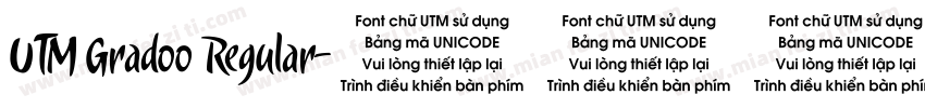 UTM Gradoo Regular字体转换